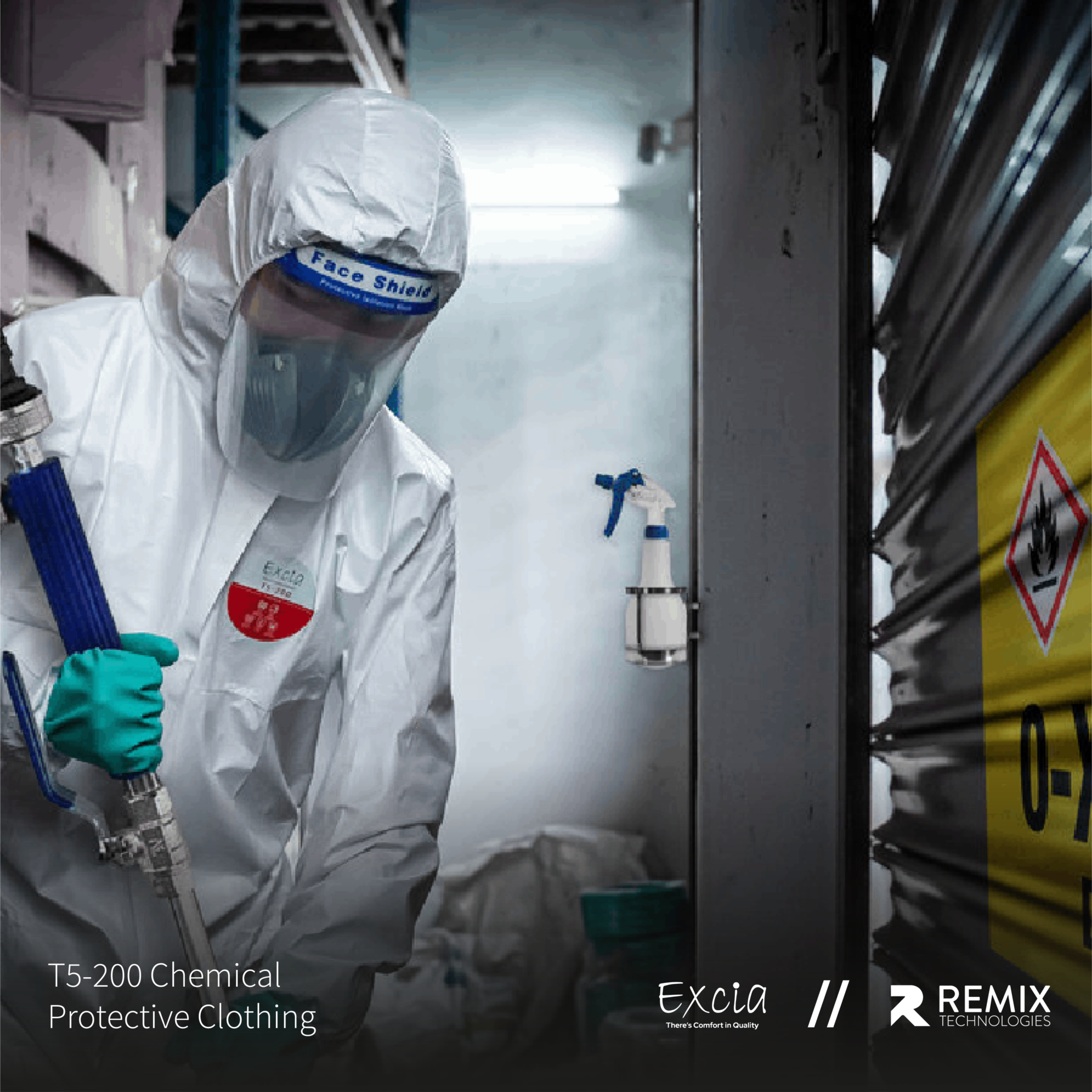Excia T5-200 Chemical Protective Coverall - Remix Technologies Sdn. Bhd.